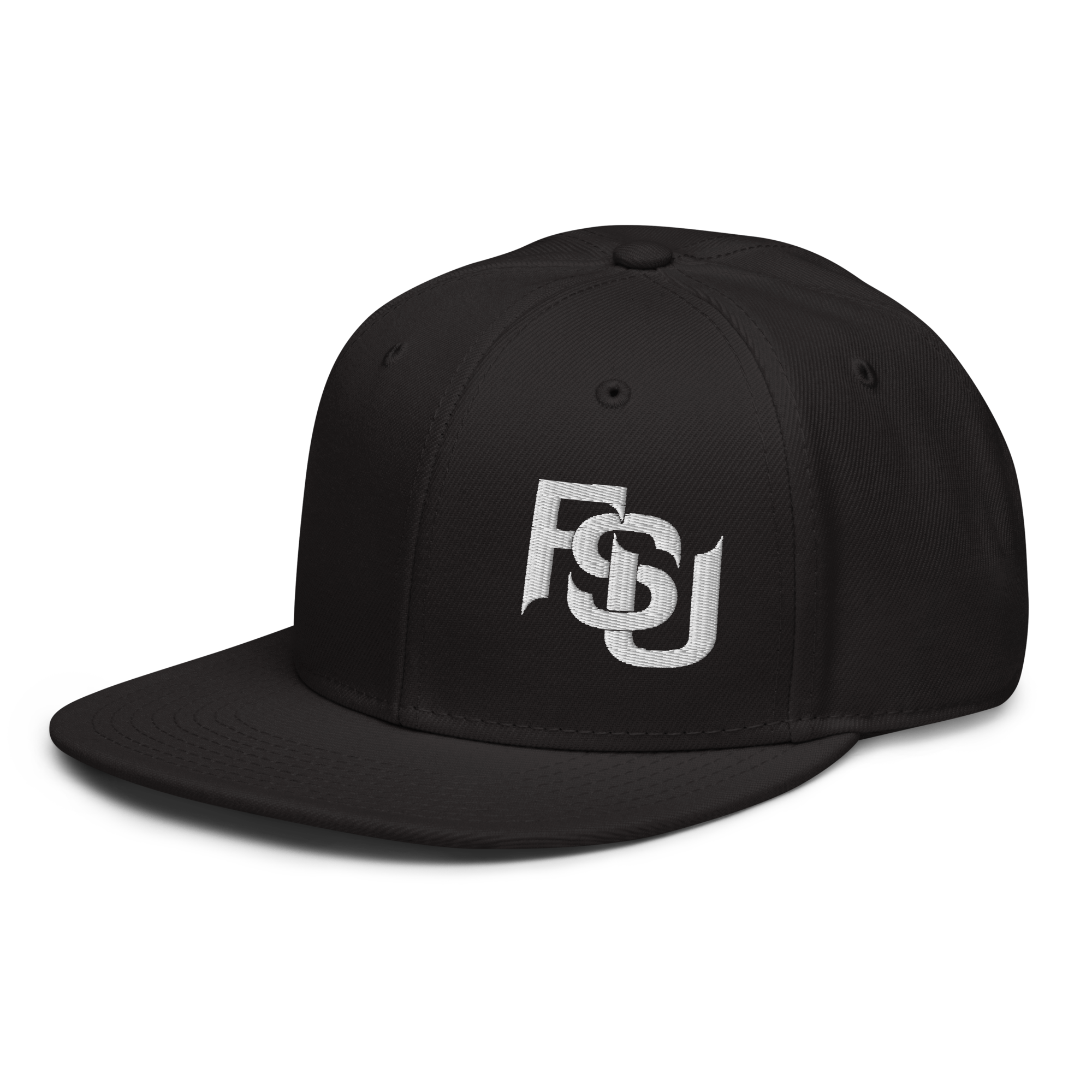 FSU BLACK/WHITE SNAP BACK HAT