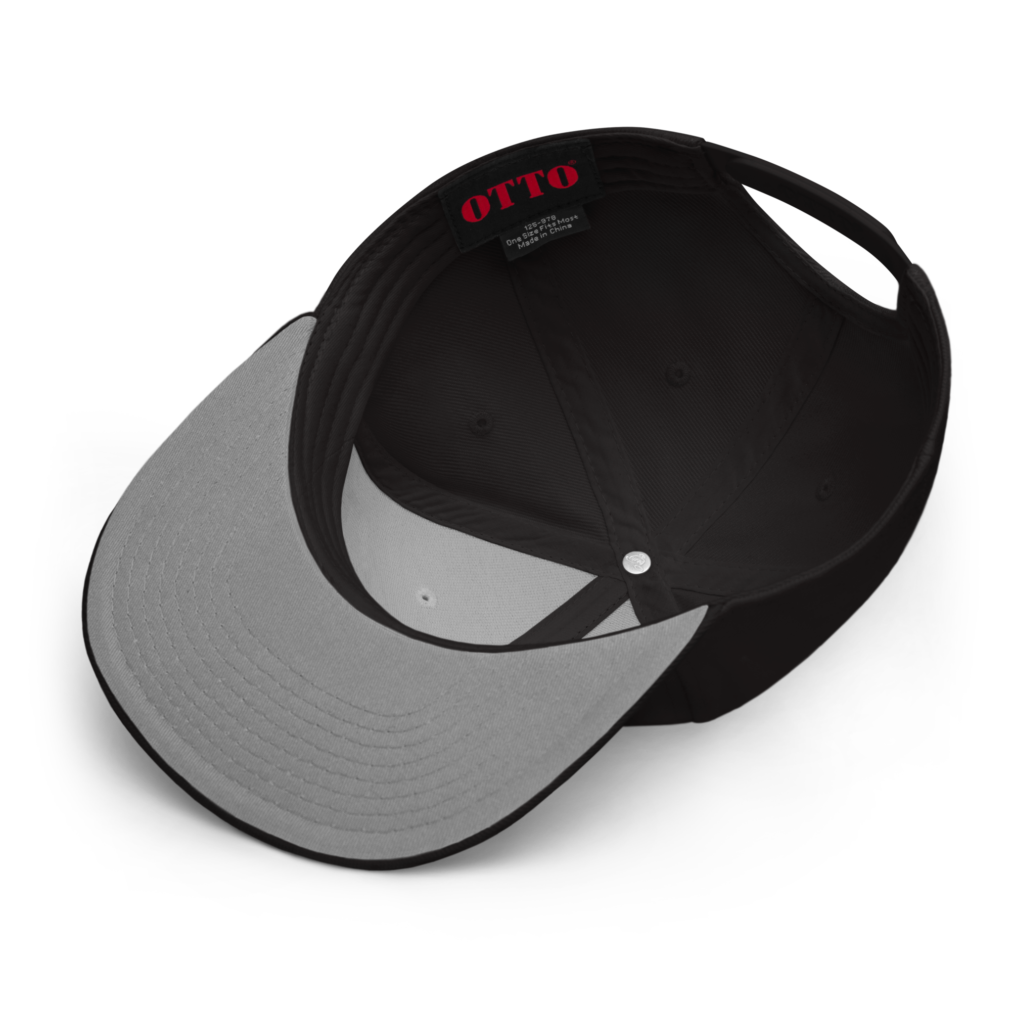 Major Logo Gray Snap Back Hat